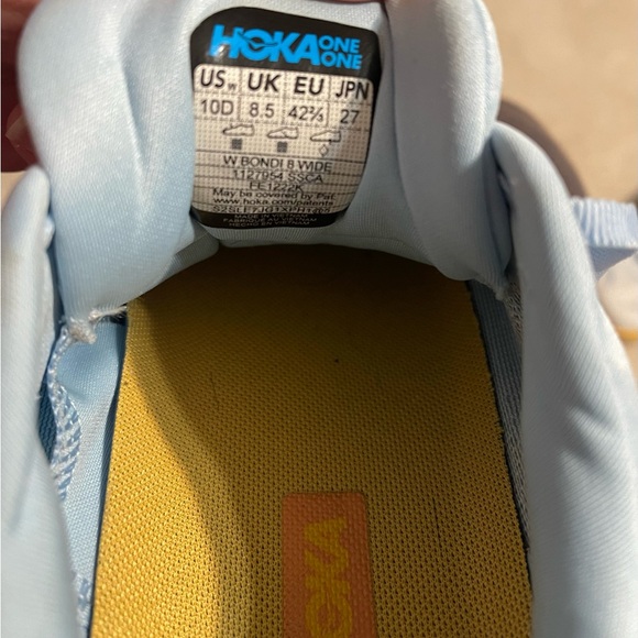 Hoka Bondi 8 size 10 wide Summer Song - Picture 7 of 7